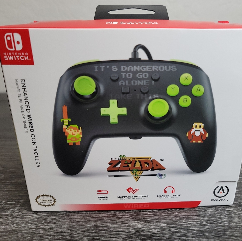 PowerA Nintendo Switch The Legend Of Zelda Enhanced Wired Controller-NEW